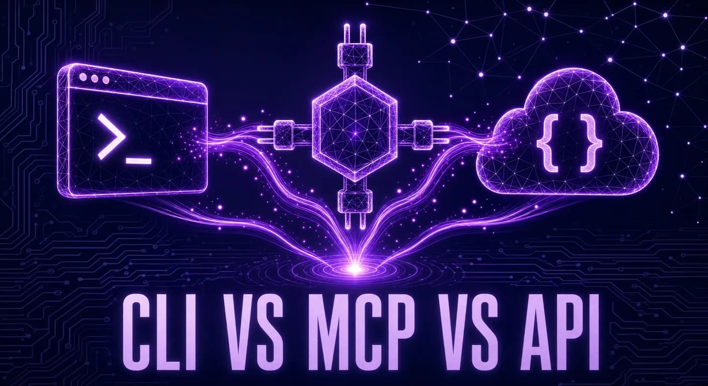CLI vs MCP vs API for AI Agents: Which One Should You Use?