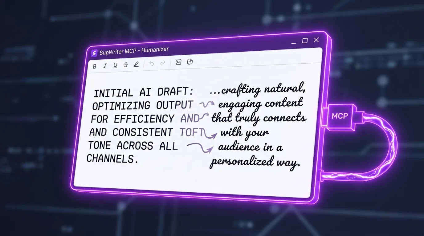 Humanize AI Text Without Leaving Your Editor: The SupWriter MCP